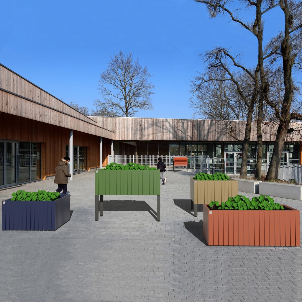 Jardinière carré Oslo : Dimensions 800x800