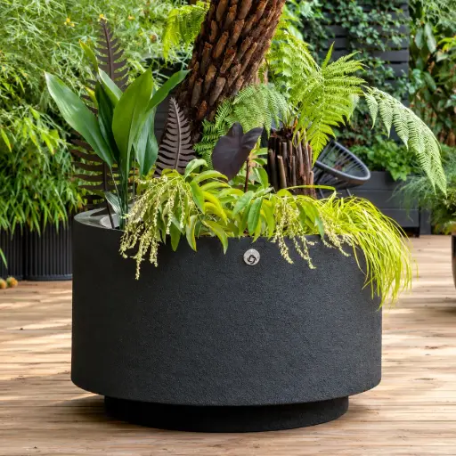 [VIVA P] Pot rond Viva - aspect pierre
